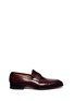 Main View - Click To Enlarge - MAGNANNI - Burnished leather penny loafers
