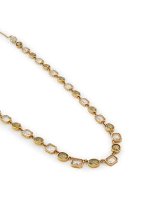 Detail View - Click To Enlarge - LANE CRAWFORD VINTAGE ACCESSORIES - Chanel Crystal Gold Toned Metal Necklace