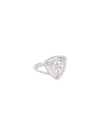 Main View - Click To Enlarge - LC COLLECTION JEWELLERY - Diamond 18k gold triangle cutout ring