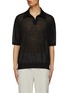 Main View - Click To Enlarge - AURALEE - Hard Twist High Gauge Knit Skipper Polo Shirt