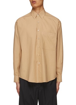 Main View - Click To Enlarge - AURALEE - Washed Finx Twill Button Up Shirt