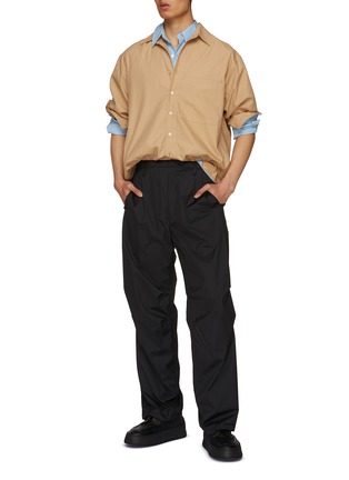 Figure View - Click To Enlarge - AURALEE - Washed Finx Twill Button Up Shirt
