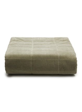 Main View - Click To Enlarge - FRETTE - Luxury King Size Cashmere Velvet Bedspread — Tranquil Green