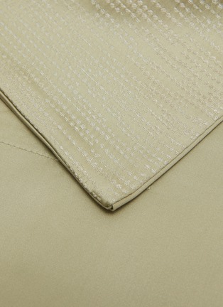 Detail View - Click To Enlarge - FRETTE - Rays King Size Duvet Cover Set — Tranquil Green/Savage Beige