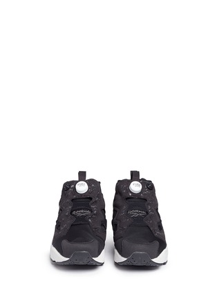 Front View - Click To Enlarge - REEBOK - 'Instapump Fury SP' speckle print slip-on sneakers