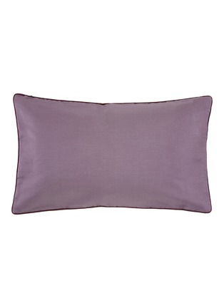  - FRETTE - Botanic Velvet Cushion Cover — Regal Purple/Sakura Pink