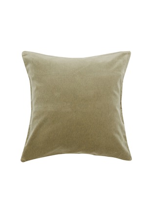 Main View - Click To Enlarge - FRETTE - Luxury Cashmere Velvet Decorative Cushion Cover — Tranquil Green