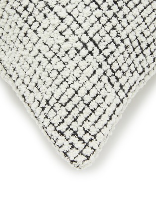 Detail View - Click To Enlarge - FRETTE - Nest Cushion Cover — Nero/Milk