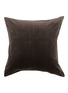 Main View - Click To Enlarge - FRETTE - Luxury Cashmere Velvet Decorative Cushion Cover — Mahogany Grey