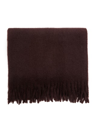 Detail View - Click To Enlarge - FRETTE - Cosy Mohair Throw — Regal Purple