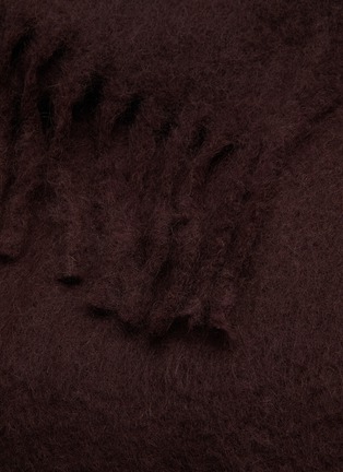 Detail View - Click To Enlarge - FRETTE - Cosy Mohair Throw — Regal Purple