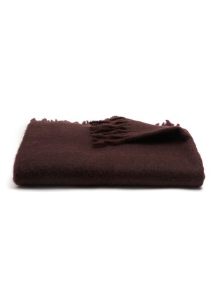 Main View - Click To Enlarge - FRETTE - Cosy Mohair Throw — Regal Purple