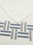 Detail View - Click To Enlarge - FRETTE - Basket Weave Embroidered Guest Towel — Steel Blue/Grey Cliff