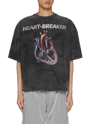 Main View - Click To Enlarge - ALEXANDERWANG - Oversized Heartbreaker Graphic Print Cotton T-Shirt