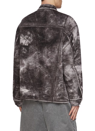 Back View - Click To Enlarge - ALEXANDERWANG - Oversized Trompe L'oeil Cotton Overshirt