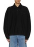 Main View - Click To Enlarge - ALEXANDERWANG - Oversized Long Sleeve Cotton Polo Shirt