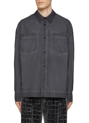 Main View - Click To Enlarge - ALEXANDERWANG - Oversized Cotton Shirt