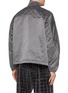 Back View - Click To Enlarge - ALEXANDERWANG - High Neck Pigment Coated Track Jacket