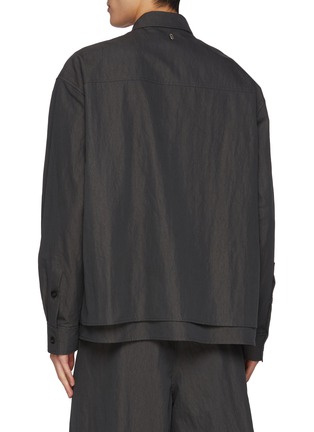 Back View - Click To Enlarge - LE17SEPTEMBRE - Drop Shoulder Double Layered Shirt