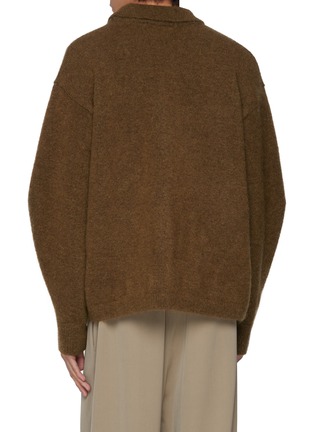 Back View - Click To Enlarge - LE17SEPTEMBRE - Zip Up Mohair Cardigan