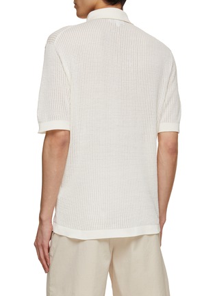 Back View - Click To Enlarge - LARDINI - Cotton Knit Polo Shirt