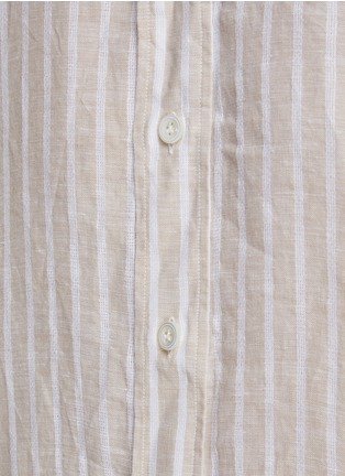  - LARDINI - Spread Collar Striped Shirt