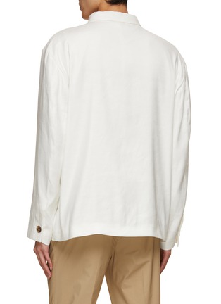 Back View - Click To Enlarge - LARDINI - Button Front Shirt Jacket