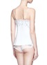 Back View - Click To Enlarge - LA PERLA - 'Moonlight' metallic floral embroidered silk blend camisole