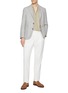 Figure View - Click To Enlarge - LARDINI - Hidden Placket Collarless Shirt