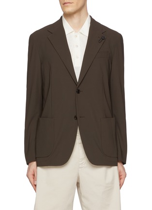 LARDINI | Notch Lapel Single Breasted Blazer