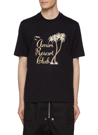 Main View - Click To Enlarge - AMIRI - Amiri Resort Club Palm Tree Cotton T-Shirt