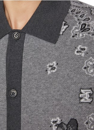  - AMIRI - Floral Bandana Cotton Polo Shirt