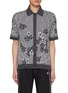 Main View - Click To Enlarge - AMIRI - Floral Bandana Cotton Polo Shirt