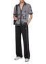 Figure View - Click To Enlarge - AMIRI - Floral Bandana Cotton Polo Shirt