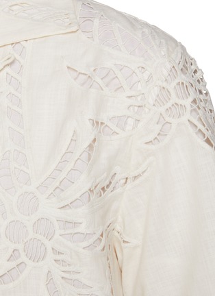  - AMIRI - Palm Tree Cutout Cotton Linen Shirt