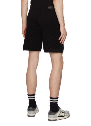 Back View - Click To Enlarge - AMIRI - Mesh Cotton Drawstring Shorts