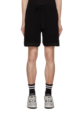 Main View - Click To Enlarge - AMIRI - Mesh Cotton Drawstring Shorts
