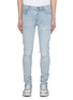 Main View - Click To Enlarge - AMIRI - Slim Fit Light Wash Cotton Jeans