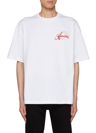 Main View - Click To Enlarge - AMIRI - Oversized Logo Beach Graphic T-Shirt