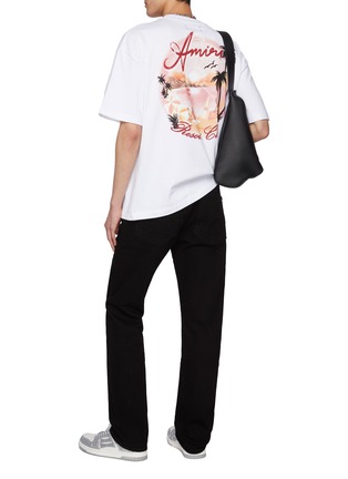 Figure View - Click To Enlarge - AMIRI - Oversized Logo Beach Graphic T-Shirt
