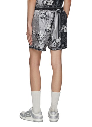 Back View - Click To Enlarge - AMIRI - Floral Bandana Drawstring Shorts
