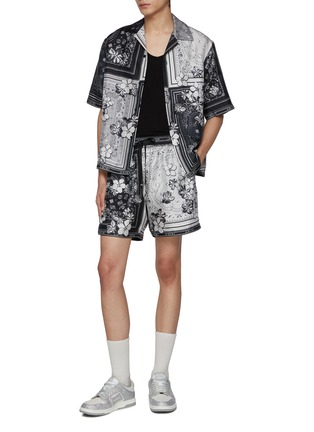 Figure View - Click To Enlarge - AMIRI - Floral Bandana Drawstring Shorts