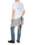 Figure View - Click To Enlarge - AMIRI - Staggered Wave Orb Graphic Print Cotton T-Shirt