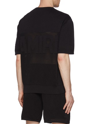 Back View - Click To Enlarge - AMIRI - 22 Mesh Cotton T-Shirt