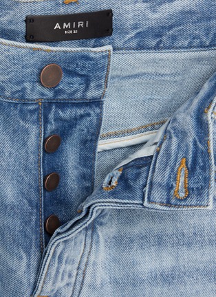 Detail View - Click To Enlarge - AMIRI - Light Wash Cargo Pocket Cotton Carpenter Jeans