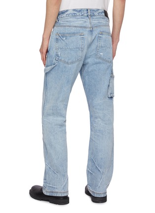 Back View - Click To Enlarge - AMIRI - Light Wash Cargo Pocket Cotton Carpenter Jeans