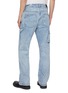 Back View - Click To Enlarge - AMIRI - Light Wash Cargo Pocket Cotton Carpenter Jeans