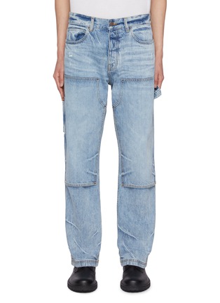 Main View - Click To Enlarge - AMIRI - Light Wash Cargo Pocket Cotton Carpenter Jeans