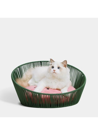 Detail View - Click To Enlarge - VETRESKA - Watermelon Rattan Pet Bed