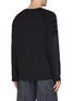 Back View - Click To Enlarge - HELMUT LANG - Padded Shoulders Cotton Crewneck Top